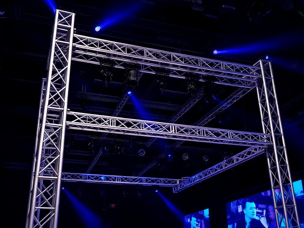 Aluminium lighting truss structure